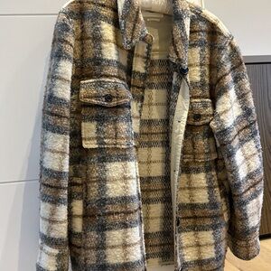 ISABEL MARANT GASTONI PLAID SHACKET